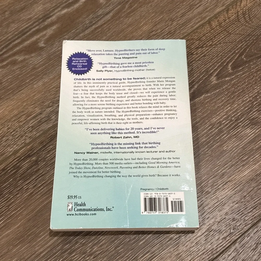 HYPNOBIRTHING The Mongan Method Natural Birthing Updated 4th Edition‎ 2015 Marie